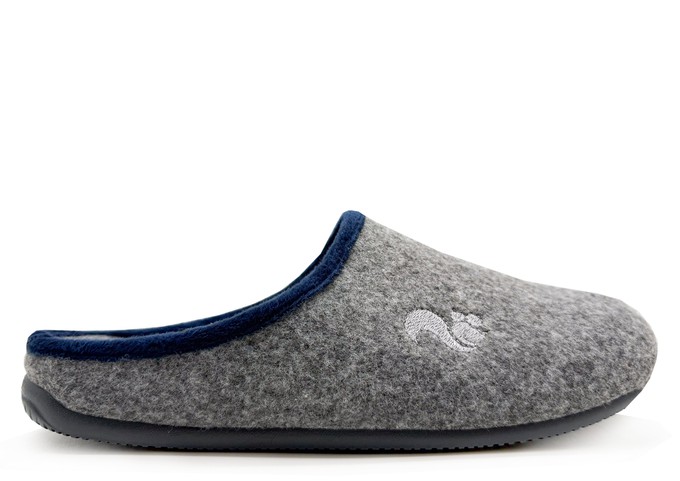thies 1856 ® PET Piping Slipper vegan grey from COILEX