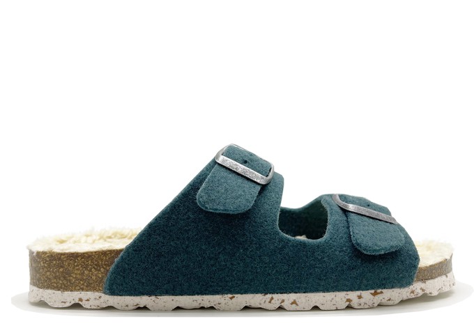 thies 1856 ® Recycled Plush PET Bio Sandal vegan olive from COILEX