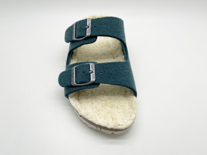 thies 1856 ® Recycled Plush PET Bio Sandal vegan olive from COILEX