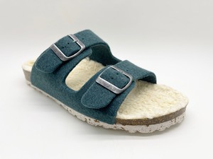 thies 1856 ® Recycled Plush PET Bio Sandal vegan olive from COILEX