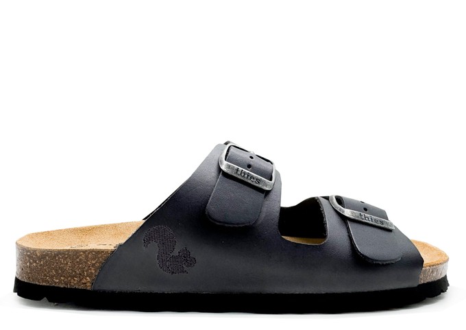 thies 1856 ® Eco Leather Sandal charcoal (W/M/X) from COILEX