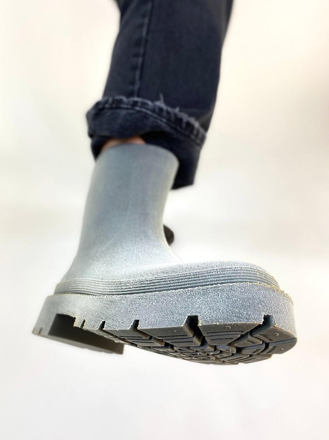 nat-2™ Bio Boot grey green vegan (W) | 100% waterproof biodegradable rainboots from COILEX