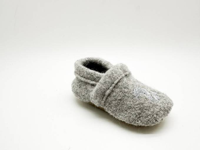 thies 1856 ® Baby Alpaca Booties grey (K) from COILEX