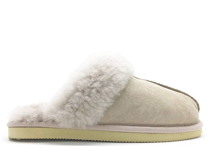 Project Cece thies 1856 Sheepskin Slipper grey cream W