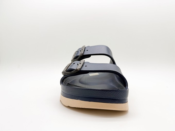 thies 1856 ® Ecofoam Double Sandal vegan midnight blue beige from COILEX