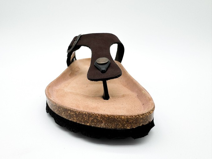thies 1856 ® Eco Bio Thong Sandal vegan dark brown from COILEX