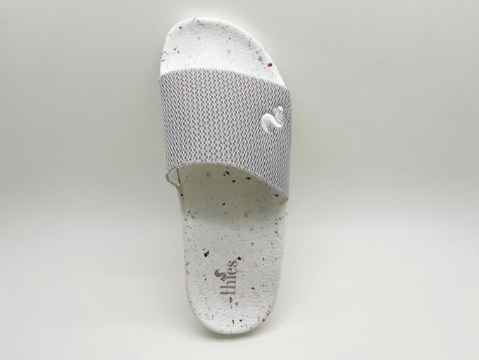 thies 1856 ® Eco Beach Slide vegan grey white from COILEX