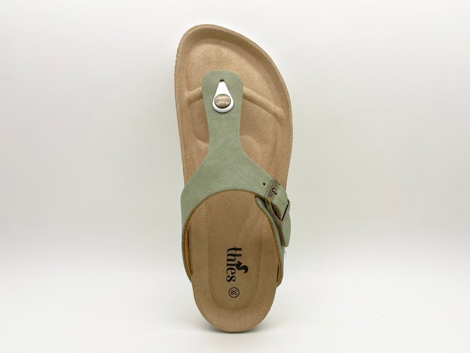 thies 1856 ® Eco Bio Thong Sandal vegan emerald from COILEX