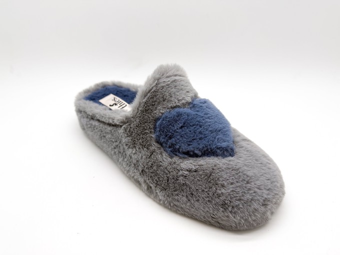 thies 1856 ® Rec Heart Slipper grey love from COILEX