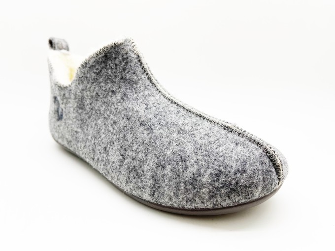 thies 1856 ® Slipper Boots light grey with Eco Wool from COILEX