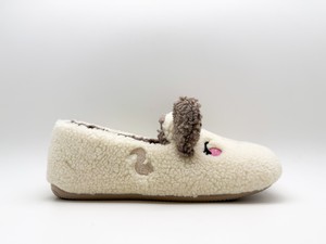 thies 1856 ® Organic Rabbit Closed Slipper vegan off white from COILEX