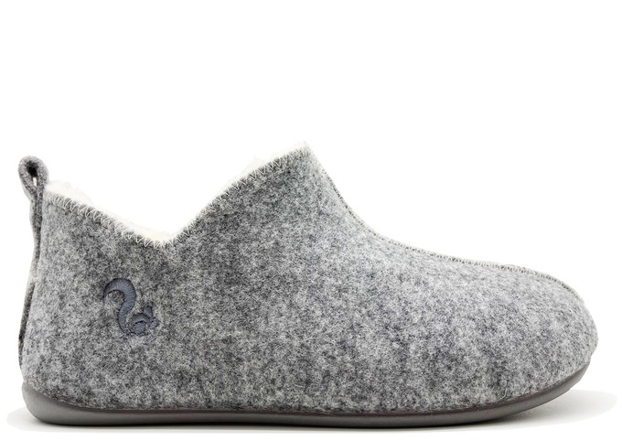 thies 1856 ® Slipper Boots light grey with Eco Wool from COILEX