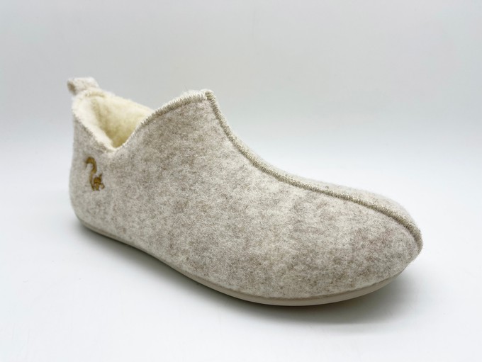 thies 1856 ® Slipper Boots beige with Eco Wool (W) from COILEX