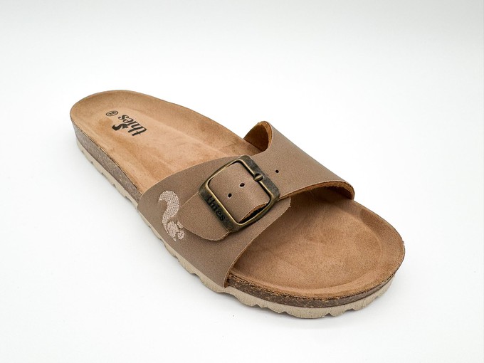 thies 1856 ® Eco Bio Strap Sandal vegan elephant grey (W/X) from COILEX