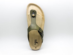 thies 1856 ® Eco Leather Thong Sandal avocado from COILEX