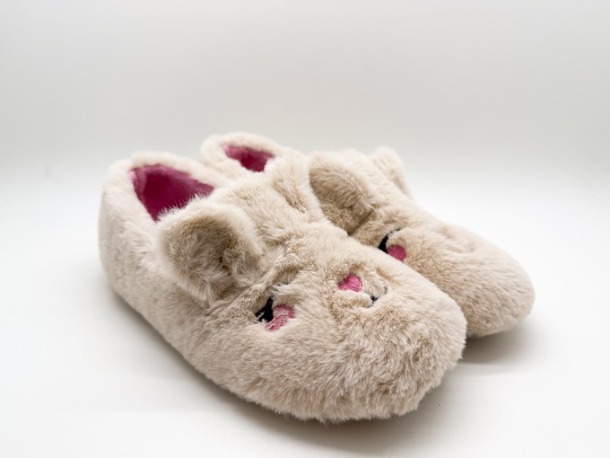 thies 1856 ® Rec Rabbit Closed Slipper vegan beige from COILEX