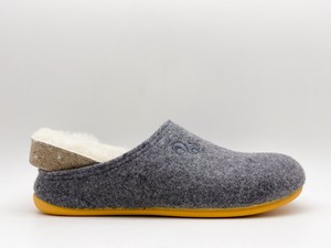 thies 1856 ® Recycled Wool Slippers grey yellow (W) from COILEX