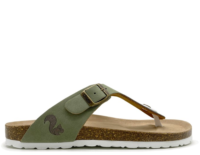 thies 1856 ® Eco Bio Thong Sandal vegan emerald from COILEX