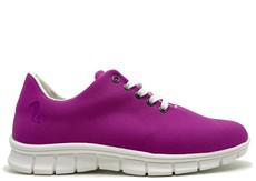 thies ® Cottonrunner fuchsia | vegan aus Biobaumwolle & Bambus via COILEX