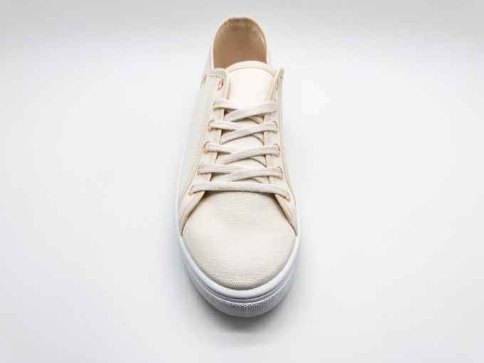 thies ® Natural Dye Plain Sneaker vegan eggshell (W/X) from COILEX