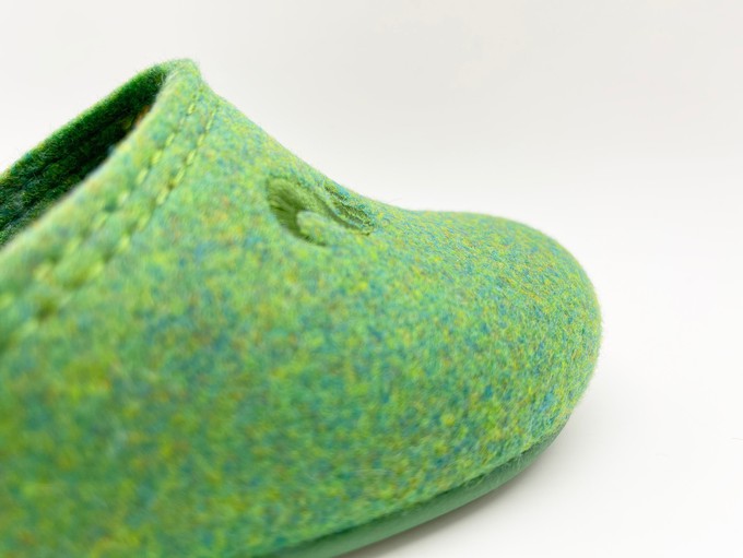thies 1856 ® Recycled PET Slipper Kids vegan verde green (K) from COILEX