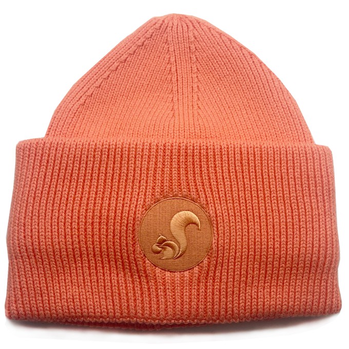 thies vegan Organic Beanie salmon from COILEX