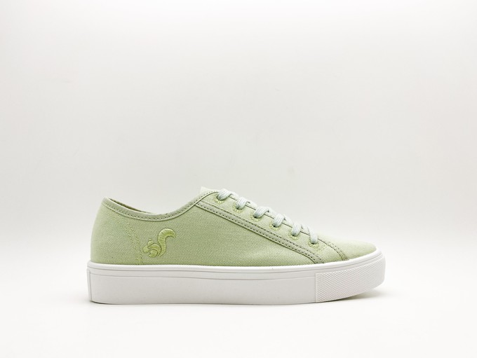 thies ® Natural Dye Plain Sneaker vegan light green (W/X) from COILEX