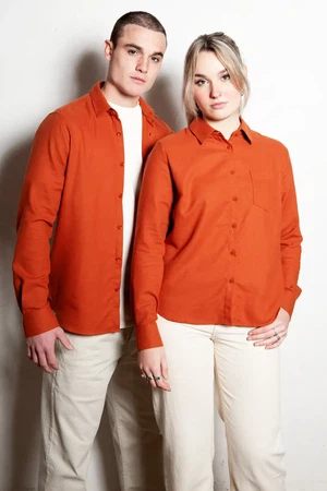 Sustainable blouse Zihull | burned orange from common|era sustainable fashion
