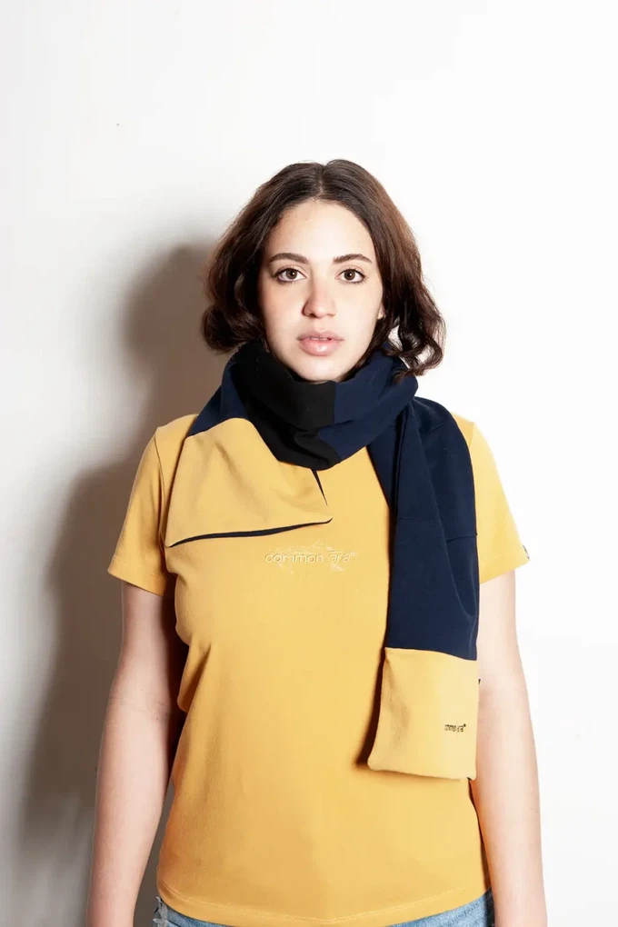 Sustainable T-shirt Hille | ocher gold from common|era sustainable fashion