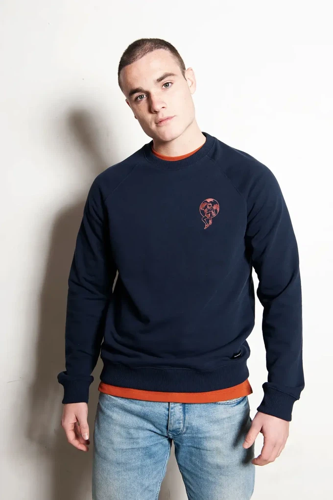 Sustainable sweater Wale | navy blue from common|era sustainable fashion