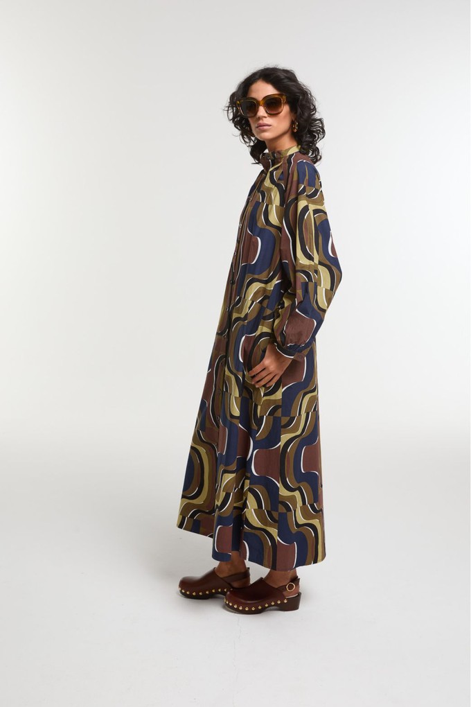 EULALIE BELARRA KHAKI DRESS from Cool and Conscious