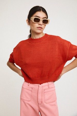 Patie sweater red from Cool and Conscious