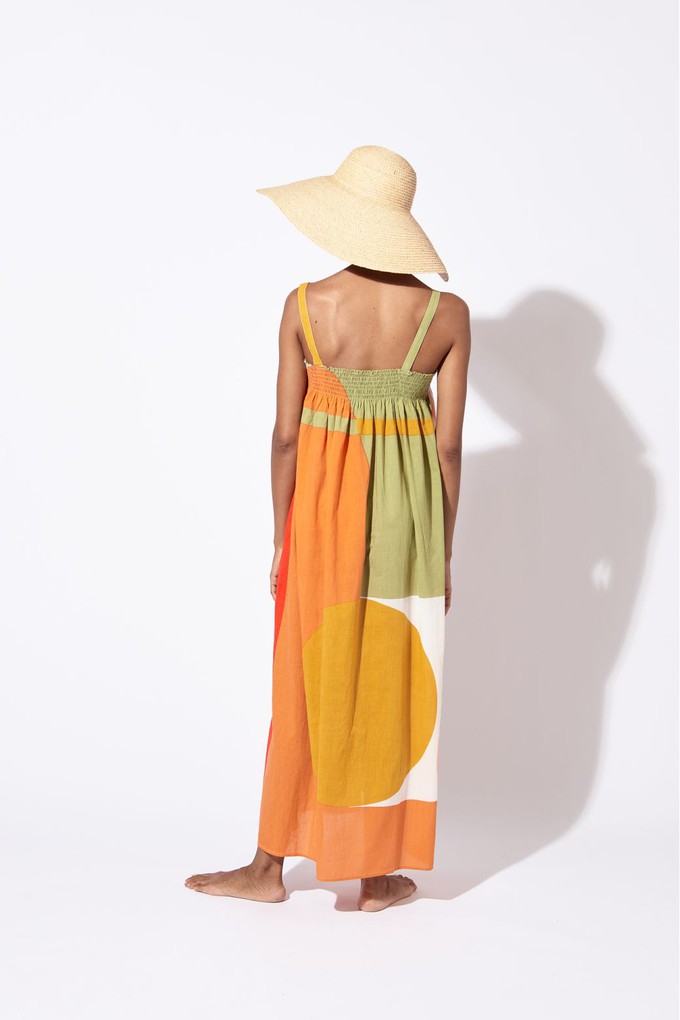 IRIS ABSTRACT DRESS TERACCOTTA from Cool and Conscious