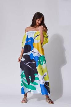 Jungle multicolor dress via Cool and Conscious