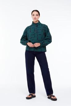 DEEP GREEN VALENCIA DEMI-LUNE TOP via Cool and Conscious