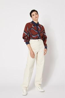 RUST ROSALIE MONOGRAMME SHIRT via Cool and Conscious