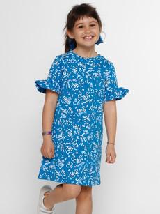 Dress Organic Cotton Lotti - light blue via CORA happywear