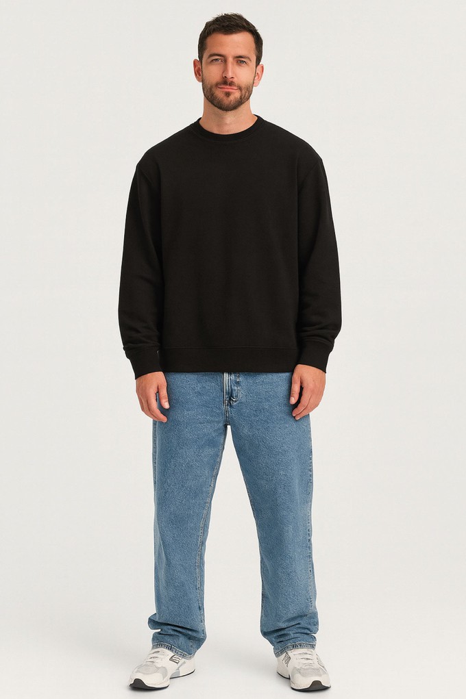 Hoodie - Unisex Oversized Fit - Black from COREBASE