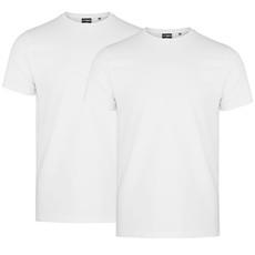 Double pack T-Shirt out of Organic Cotton - Brilliant White via COREBASE