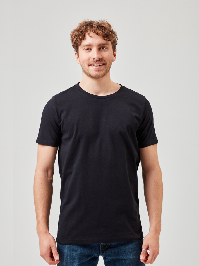 Double pack T-Shirt out of Organic Cotton - Black from COREBASE