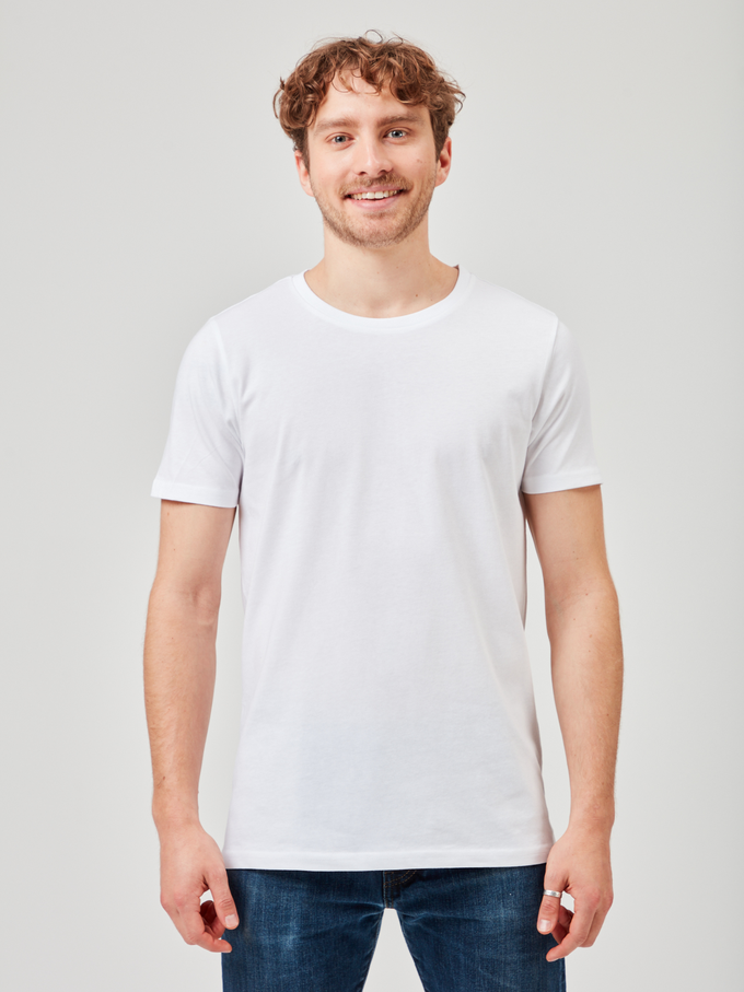 Double pack T-Shirt out of Organic Cotton - Brilliant White from COREBASE