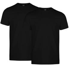 Double pack T-Shirt out of Organic Cotton - Black via COREBASE