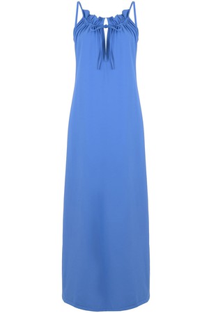 Ruffle Dress in Azure from Cucumber Clothing
