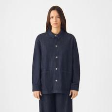 SORRY Lightweight Hemp - Shacket - Raw Blue - Women via DAWN Denim