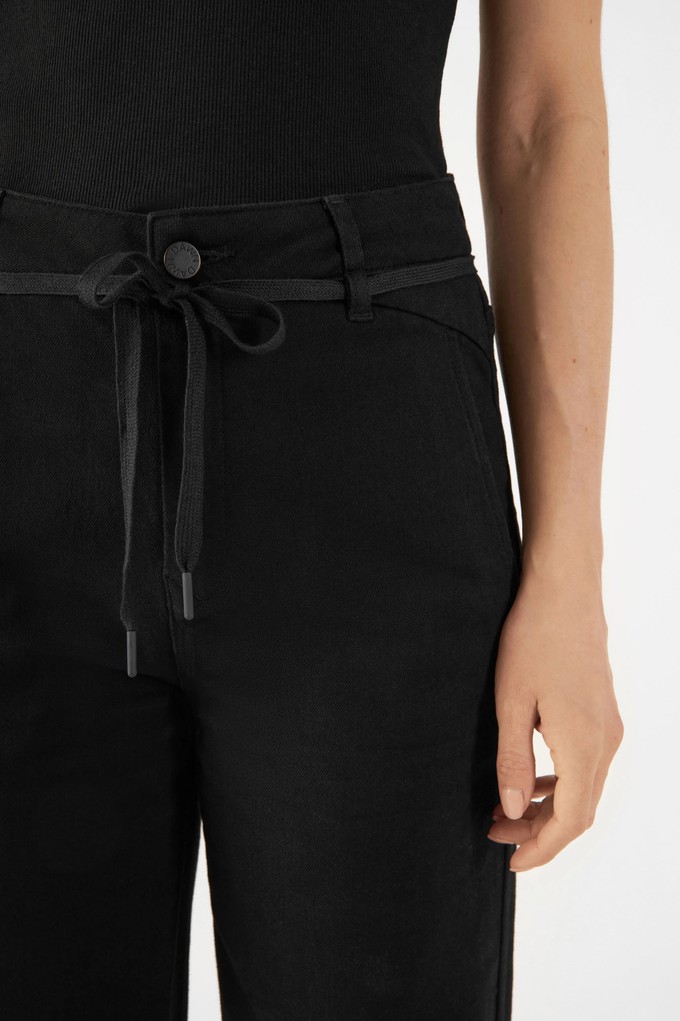 DEW Flared Soft Denim - French Pocket - Stay Black from DAWN Denim