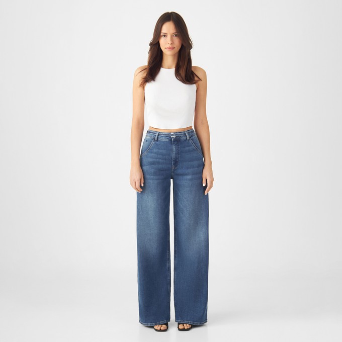 BLINK High Waist Wide - Vintage Blue from DAWN Denim BLINK High Waist Wide - Vintage Blue from DAWN Denim