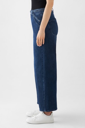 BLINK High Waist Culotte Jeans - Dark Blue from DAWN Denim
