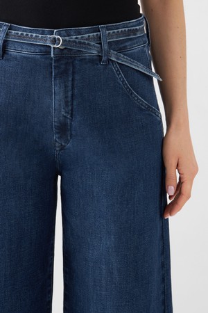 BLINK High Waist Culotte Jeans - Dark Blue from DAWN Denim