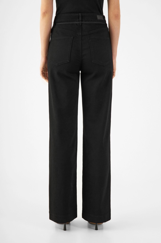 DEW Flared Soft Denim - French Pocket - Stay Black from DAWN Denim