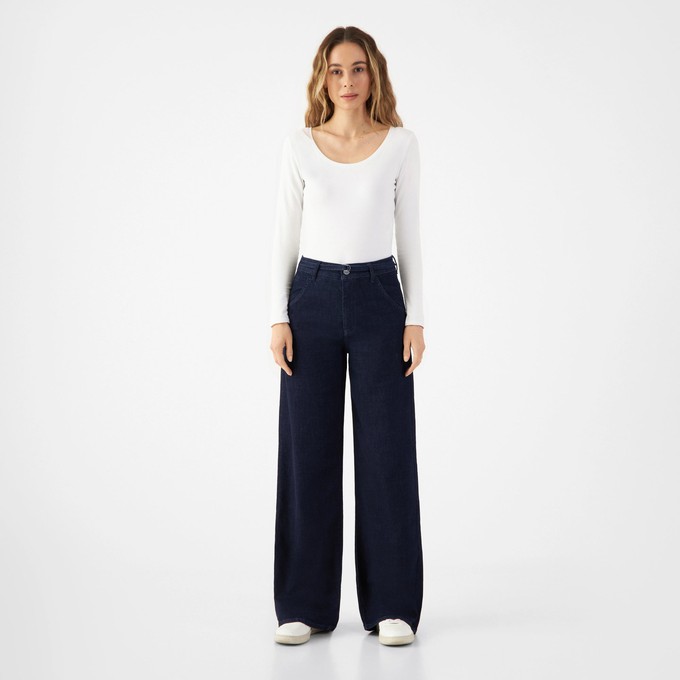 BLINK Wide Barrel Soft Denim - Classic - Raw Blue from DAWN Denim